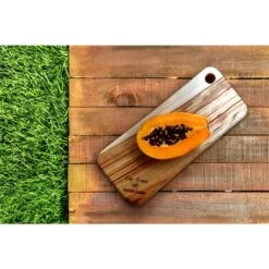 Fab Slabs Camphor Laurel 15.75-in L X 6.7-in W Natural Wood Antibacterial Cutting Board 9 Fab Slabs Camphor Laurel 15.75-in L X 6.7-in W Natural Wood Antibacterial Cutting Board -Alliedbas Shop 331008985 AlternateImage2 l