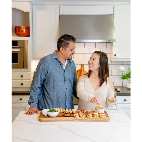 Fab Slabs Camphor Laurel 35.43-in L X 11.81-in W Natural Wood Antibacterial Grazing Platter 2 Fab Slabs Camphor Laurel 35.43-in L X 11.81-in W Natural Wood Antibacterial Grazing Platter - Image 2