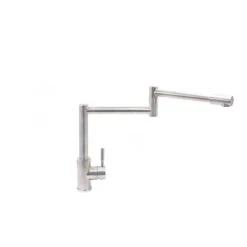 Novatto MAX Stainless Steel 1-Handle Deck Mount Pull-Out Handle/Lever Commercial/Residential Kitchen Faucet