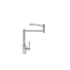Novatto MAX Stainless Steel 1-Handle Deck Mount Pull-Out Handle/Lever Commercial/Residential Kitchen Faucet -Alliedbas Shop 331017910 AlternateImage2 l