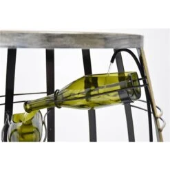 Vintiquewise Brown Metal Barrel-Shaped Wine Bottle Fountain -Alliedbas Shop 331023459 AlternateImage4 l