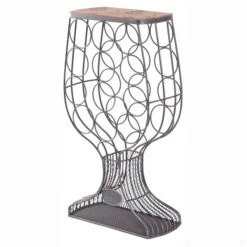 Vintiquewise 12-Bottle Bronze Metal Goblet-Shaped Wine Rack 9 Vintiquewise 12-Bottle Bronze Metal Goblet-Shaped Wine Rack -Alliedbas Shop 331023643 AlternateImage2 l