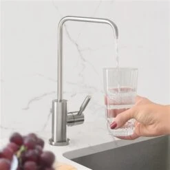 Stylish Stainless Steel Brushed 1-Lever Deck Mount High-Arc Drinking Water Tap Faucet 8 Stylish Stainless Steel Brushed 1-Lever Deck Mount High-Arc Drinking Water Tap Faucet -Alliedbas Shop 331024675 AlternateImage1 l