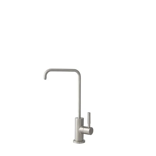 Stylish Stainless Steel Brushed 1-Lever Deck Mount High-Arc Drinking Water Tap Faucet 2 Stylish Stainless Steel Brushed 1-Lever Deck Mount High-Arc Drinking Water Tap Faucet - Image 2