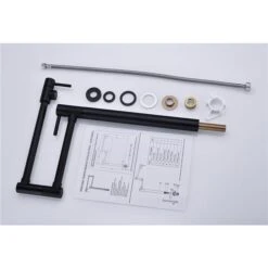 WELLFOR Matte Black 2-Handle Deck Mount Pot Filler Kitchen Faucet -Alliedbas Shop 331025031 AlternateImage2 l