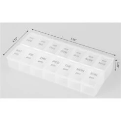 Basicwise Clear Plastic Pill Organizer -Alliedbas Shop 331030366 AlternateImage4 l