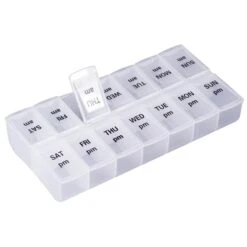 Basicwise Clear Plastic Pill Organizer -Alliedbas Shop 331030366 MainImage 001 l