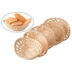 Vintiquewise Oval Natural Bamboo Basket - Set Of 5 9 Vintiquewise Oval Natural Bamboo Basket - Set Of 5 -Alliedbas Shop 331030411 AlternateImage1 l