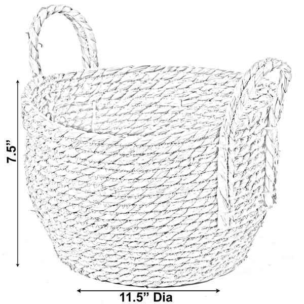Vintiquewise Small Woven Storage Basket 1 Vintiquewise Small Woven Storage Basket