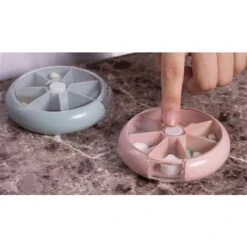 Basicwise Pink And Blue Plastic Pill Organizer - 2-Piece