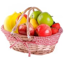 Vintiquewise Oval Basket With 2 Handles And Fabric Liner 8 Vintiquewise Oval Basket With 2 Handles And Fabric Liner -Alliedbas Shop 331030438 MainImage 001 l