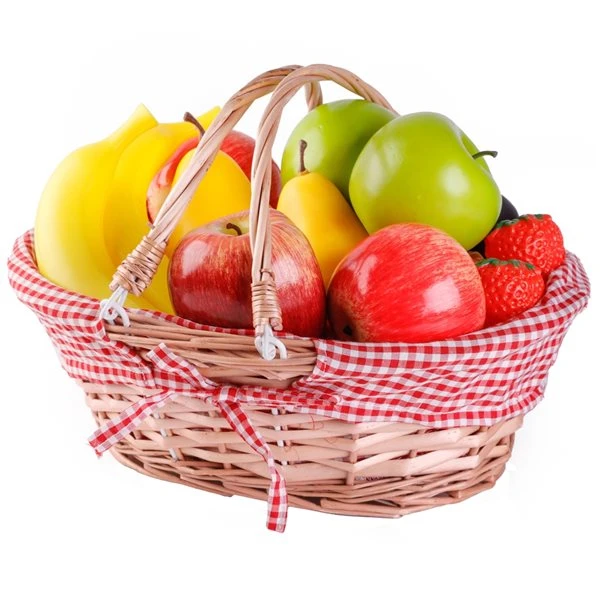 Vintiquewise Oval Basket With 2 Handles And Fabric Liner 4 Vintiquewise Oval Basket With 2 Handles And Fabric Liner - Image 4