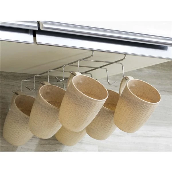 Basicwise Metal Under Cabinet Kitchen Utensil Holder 2 Basicwise Metal Under Cabinet Kitchen Utensil Holder - Image 2