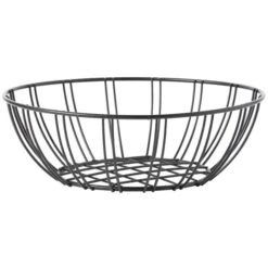 Basicwise Black Metal Fruit Bowl -Alliedbas Shop 331030514 AlternateImage3 l