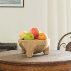 Vintiquewise Wood Small Fruit Bowl -Alliedbas Shop 331030559 AlternateImage1 l