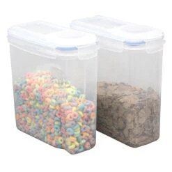 Basicwise 8.5-in X 8-in Clear Plastic Food Storage Container - 2-Piece