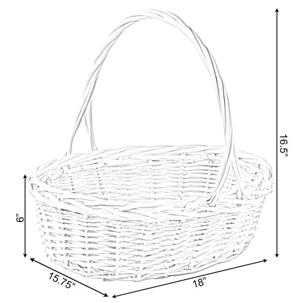 Vintiquewise Large Basket With Handle 2 Vintiquewise Large Basket With Handle - Image 2