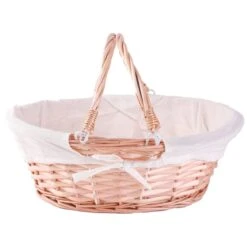 Vintiquewise Oval Basket With 2 Handles And Liner - Set Of 2 -Alliedbas Shop 331030756 AlternateImage2 l