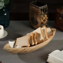 Vintiquewise Wood Boat Shaped Small Tray -Alliedbas Shop 331030797 AlternateImage1 l