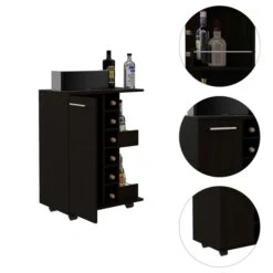 FM Furniture Tennessee Black Composite Bar Cabinet 7 FM Furniture Tennessee Black Composite Bar Cabinet -Alliedbas Shop 331040161 AlternateImage4 l