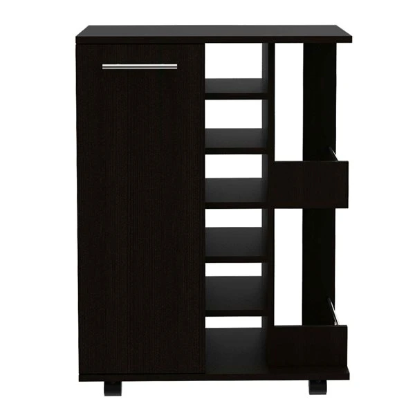 FM Furniture Tennessee Black Composite Bar Cabinet 2 FM Furniture Tennessee Black Composite Bar Cabinet - Image 2