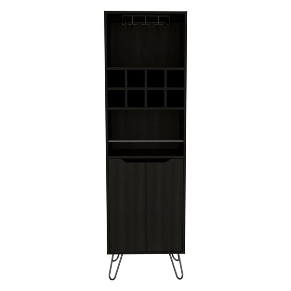 FM Furniture Sheffield Black Composite Bar Cabinet 5 FM Furniture Sheffield Black Composite Bar Cabinet - Image 5