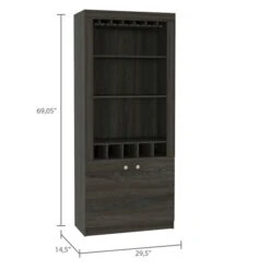 FM Furniture New York Carbon Espresso Composite Bar Cabinet -Alliedbas Shop 331040328 AlternateImage2 l