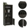 FM Furniture New York Carbon Espresso Composite Bar Cabinet