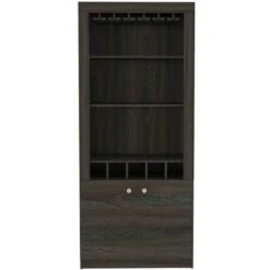 FM Furniture New York Carbon Espresso Composite Bar Cabinet -Alliedbas Shop 331040328 MainImage 001 l