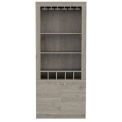 FM Furniture New York Light Grey Composite Bar Cabinet -Alliedbas Shop 331040389 MainImage 001 l