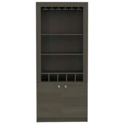 FM Furniture New York Grey Oak Composite Bar Cabinet -Alliedbas Shop 331040400 MainImage 001 l