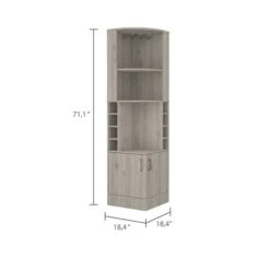 FM Furniture Seattle Light Grey 8-Bottle Composite Wine Cabinet 9 FM Furniture Seattle Light Grey 8-Bottle Composite Wine Cabinet -Alliedbas Shop 331041993 AlternateImage2 l