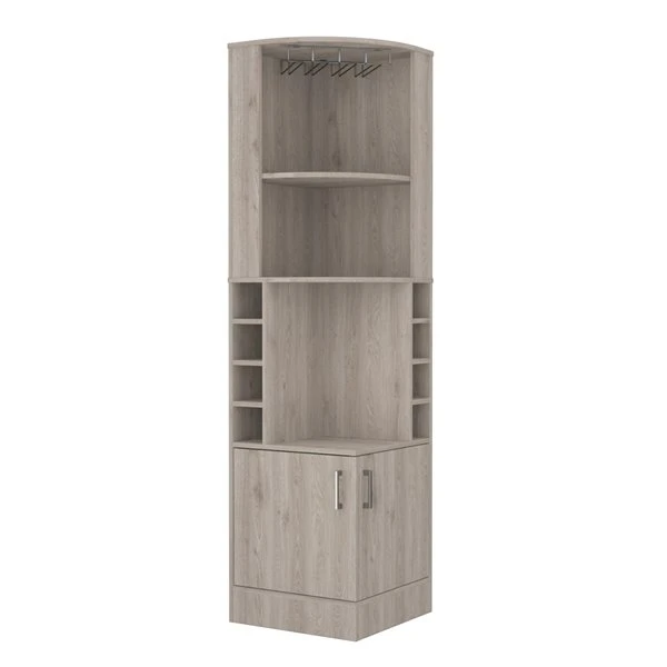 FM Furniture Seattle Light Grey 8-Bottle Composite Wine Cabinet 2 FM Furniture Seattle Light Grey 8-Bottle Composite Wine Cabinet - Image 2
