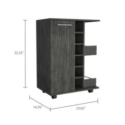 FM Furniture Tennessee Smokey Oak 6-Bottle Composite Wine Cabinet -Alliedbas Shop 331042022 AlternateImage2 l