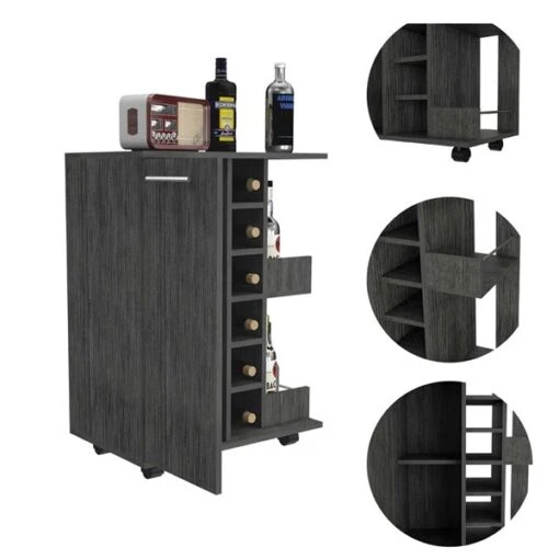 FM Furniture Tennessee Smokey Oak 6-Bottle Composite Wine Cabinet -Alliedbas Shop 331042022 AlternateImage3 l