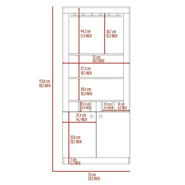 FM Furniture New York Black 5-Bottle Composite Wine Cabinet 4 FM Furniture New York Black 5-Bottle Composite Wine Cabinet - Image 4