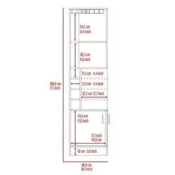 FM Furniture Seattle Smoky Oak 8-Bottle Composite Wine Cabinet -Alliedbas Shop 331042036 AlternateImage4 l