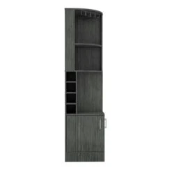 FM Furniture Seattle Smoky Oak 8-Bottle Composite Wine Cabinet -Alliedbas Shop 331042036 MainImage 001 l