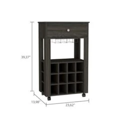 FM Furniture Ace Brown 12-Bottle Composite Wine Cabinet -Alliedbas Shop 331042042 AlternateImage2 l