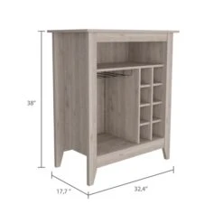 FM Furniture Future Light Grey 8-Bottle Composite Wine Cabinet -Alliedbas Shop 331042085 AlternateImage2 l