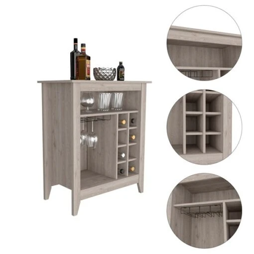 FM Furniture Future Light Grey 8-Bottle Composite Wine Cabinet -Alliedbas Shop 331042085 AlternateImage3 l