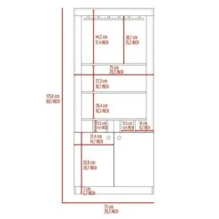 FM Furniture New York White 5-Bottle Composite Wine Cabinet