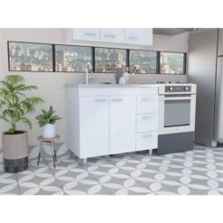 FM Furniture Darien 39.37-in X 35.43-in X 20.67-in White 2-Door Base Cabinet 7 FM Furniture Darien 39.37-in X 35.43-in X 20.67-in White 2-Door Base Cabinet -Alliedbas Shop 331042124 AlternateImage1 l