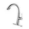 Westmount Waterworks Delfino Polished Chrome 1-Handle Deck Mount Pull-Down Handle/Lever Kitchen Faucet With Deck Plate