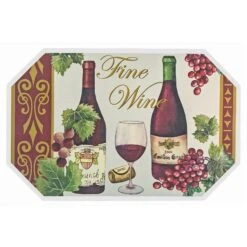 IH Casa Decor Fine Wine Plastic Placemat - Set Of 12