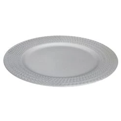 IH Casa Decor 13-in Silver Charger Plate - Set Of 6