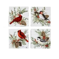 IH Casa Decor 8-in Square Ceramic Trivet - Set Of 4