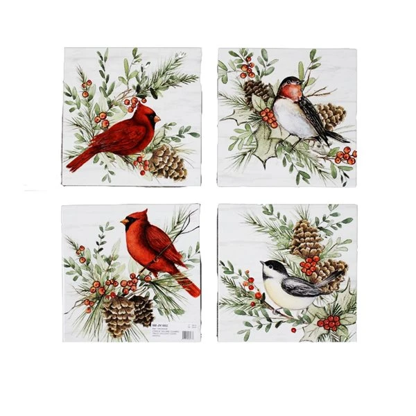 IH Casa Decor 8-in Square Ceramic Trivet - Set Of 4 1 IH Casa Decor 8-in Square Ceramic Trivet - Set Of 4