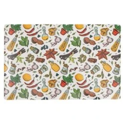 IH Casa Decor Marinating Ingredients Plastic Placemat - Set Of 12