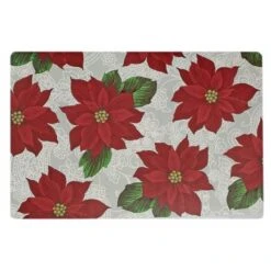 IH Casa Decor Poinsettia Placemat - Set Of 12